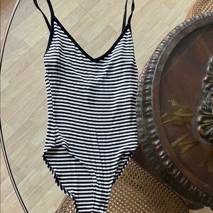 Striped bodysuit
